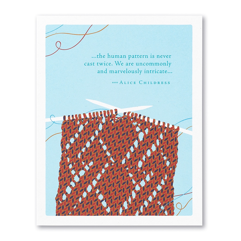 Positively Green, Greeting Cards, Gifts, Positively Green, The Human Pattern is Never Cast Twice, 527245